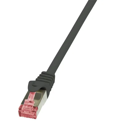 Produktbild von Logilink Patchkabel CAT6 S/FTP AWG27 PIMF 0,50m schw.
