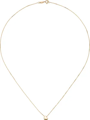 Produktbild von Collier Halskette mit Anhänger Herz 375 Gold Gelbgold 42 cm