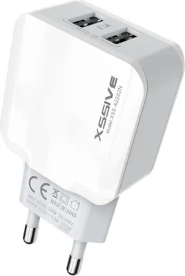 Obrázok produktu pre Duálna USB 2,1 A rýchla nástenná nabíjačka s cestovnou zástrčkou a I-nabíjacím káblom biela