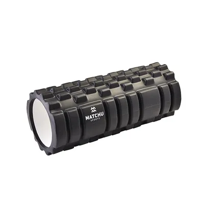Produktbild von Matchu Sports Faszienrolle 33x14 cm Schwarz - Massagerolle - 3 in 1 Foam Roller - Schaumstoffrolle - Fitnessrolle - Yoga, Pilates, Workout Roller