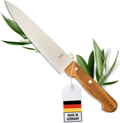 Produktbild von Küchenmesser aus Olivenholz - Hochwertiges Solinger Kochmesser