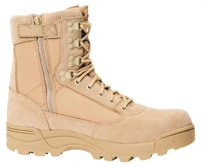 Imagen del producto de Botas tácticas Brandit con cremallera, color beige claro, talla 45