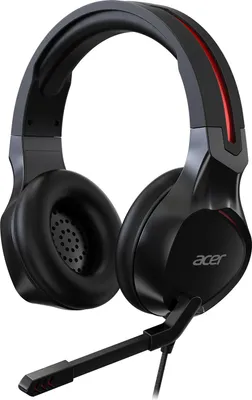 Zdjęcie produktu dla Acer Nitro Gaming Headset, Przewodowa, Gaming, 20 - 20000 Hz, 256 g, Zestaw słuchawkowy, Czarny