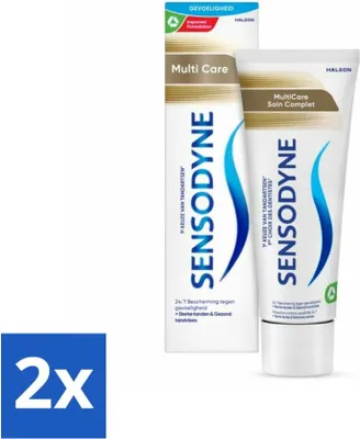 Obrázok produktu pre Sensodyne zubná pasta MultiCare Complete Dental Care 75 ml - hodnotné balenie - 2 kusy
