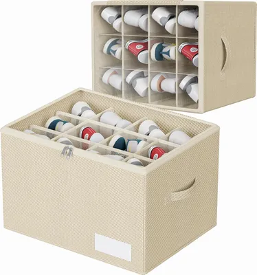 Obrázek produktu pro Velká obuvnice, pojímá 12 párů bot, s průhledným víkem, úložný prostor do šatny