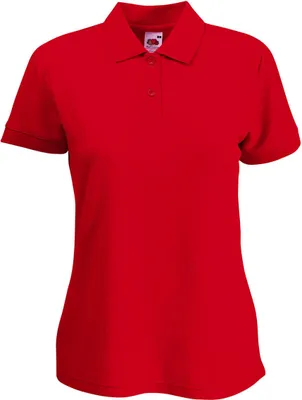 Produktbild von Fruit of the Loom 63-212-0 | Lady-Fit 65/35 Damen Poloshirt - Farbe: Red - Größe: M