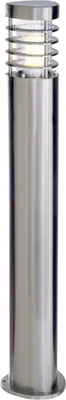 Image de Lampadaire d'extérieur Estada, acier inoxydable, E27 max. 11W lampe économique