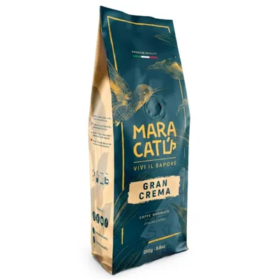 Produktbild von Gemahlener Kaffee für Mokka- und Espressokocher, Italienische Arabica-Robusta-Mischung MARACATÚ 250 g, KI-generiertes Bild