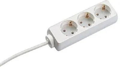 Produktbild von Steckdosenleiste Bachmann SELLY BM-3842025, 3-fach, 5 m, weiß, ohne Schalter