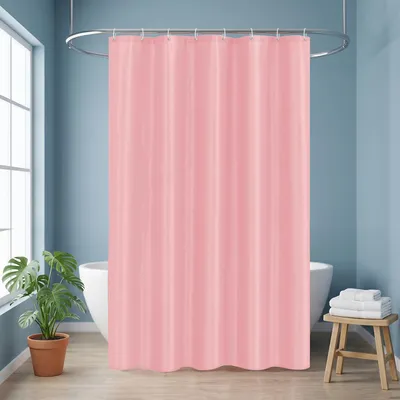Imagen del producto de Cortina de ducha de poliéster, 120 x 180 cm, repelente al agua, resistente al moho, para el baño