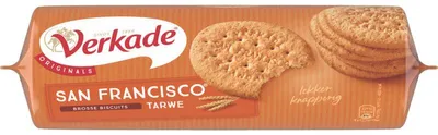 Produktbild von Verkade San Francisco Tarwe Kekse 320g – Knusprige Weizenkekse für Frühstück & Snacks