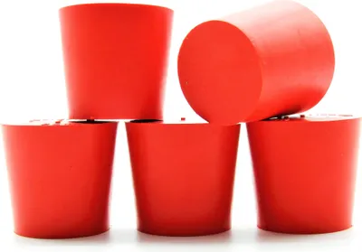 Produktbild von Gummistopfen 38/31mm x 5 Stk, Konischer Gummistopfen | Gummi Korken