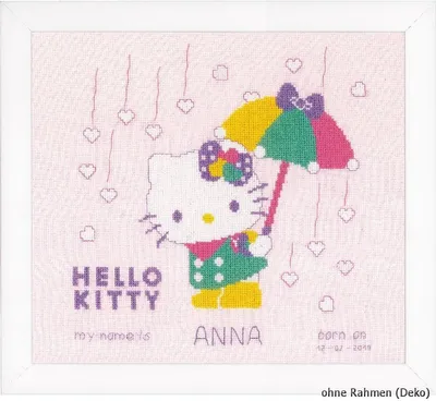 Obrázek produktu pro Vervaco počítání vzorů Hello Kitty v pastelových barvách