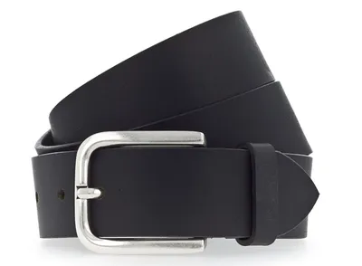 Productafbeelding van Vanzetti Leer riem Classics 40mm Full Leather Belt W120 Black zwart