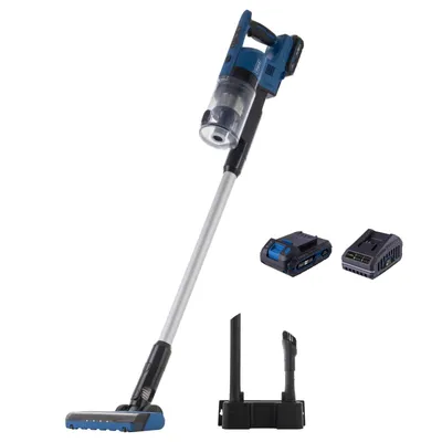 Produktbild von Scheppach Akku-Handstaubsauger BC-VC250-X - 20V | 20kPa Leistung | 600ml Staubbehälter | 2in1 Funktion | LED-Leuchte | inkl. 2Ah Akku + 2,4A Ladegerät