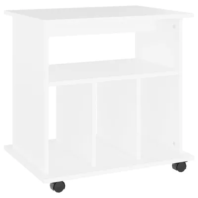 Immagine prodotto di vidaXL Armadio a rotelle bianco 60x45x60 cm Materiale a base di legno
