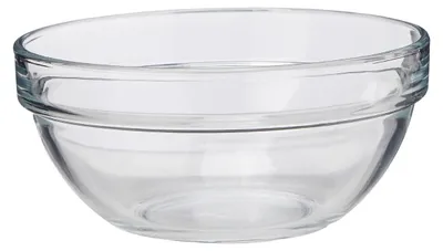 Glaskom 14 cm 570 ml stapelbar transparent