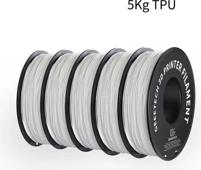 Obrázek produktu pro Filament pro 3D tiskárny – TPU 1,75 mm – ohebný – délka 343 m – netoxický – pro FDM/FFF – bílý