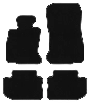 Image de Tapis de sol en moquette pour BMW 6 F06 2012-2019 (Gran coupe) – jeu 4 pièces, noirs, sur mesure – Wielganizator BASIC