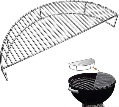 Productafbeelding van Famanu grillroosteruitbreiding voor houtskoolbarbecues van 57 cm - roestvrij staal