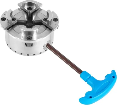 Obrázek produktu pro Upínací sklíčidlo – M33, samostředící – průměr 96 mm – ocel 40Cr – upínací rozsah 45–81 mm – pro soustruh – modré