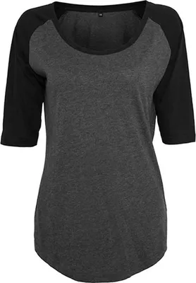 Immagine prodotto di Build Your Brand - Maglietta raglan a 3/4 a contrasto da donna