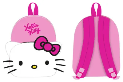 Obrázok produktu pre Ruksak Hello Kitty s ružovou mašľou, 3D plyšový, 30 cm