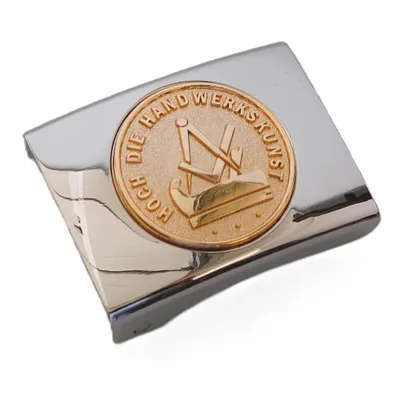 Produktbild von Koppelschloss Schreiner und Tischler Handwerk und Zunft – silbern/golden - für Geselle - für 4,5 cm breite Koppelgürtel