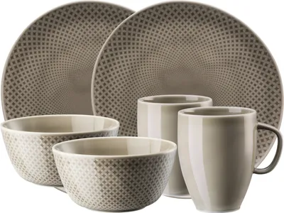 Produktbild von Rosenthal Junto Pearl Grey Frühstücksset Set6