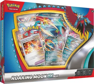 Produktbild von Pokémon TCG: Brüllender Mond / Eiserner Held ex Box