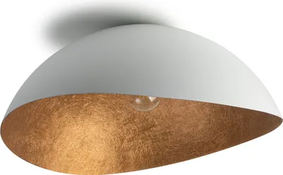 Zdjęcie produktu dla Lampa sufitowa Solaria biało-miedziana 1xE27x15W metal wym:27x69x65cm IP20 Sigma Lighting