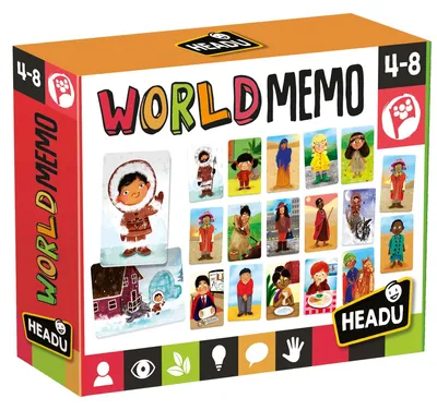 Immagine prodotto di Gioco di carte educativo per bambini, a tema "Il mondo"
