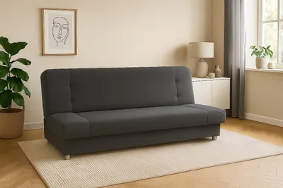 Produktbild von Schlafsofa VIKI mit Schlaffunktion, Stoff Sawana 05 Grau