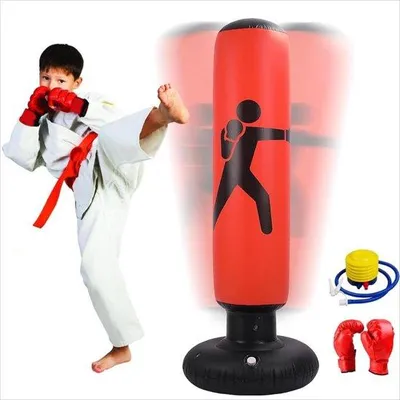 Obrázek produktu pro Nafukovací boxerský vak 160 cm pro děti, s pumpičkou a rukavicemi