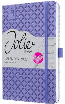 Produktbild von Wochenkalender Jolie 2027 Hardcover ca. A5 Lavender Purple 174 Seiten