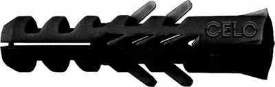 Produktbild von Industriedübel ø 8 mm Nylondübel schwarze Celo Allzweck-Dübel in Grosskartons