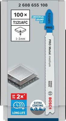Produktbild von PRO Metal medium T121AFC Stichsägeblatt, 92 mm, 100-tlg.
