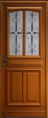 Image de Porte d'entree Bois vitree, Manon, H200xL90 p, droit Cotes Tableau