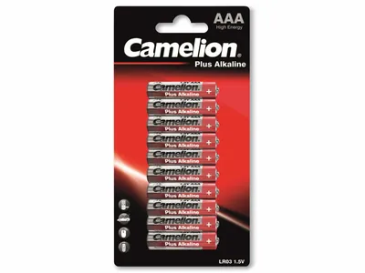 Immagine prodotto di CAMELION Batteria AA, più alcalina, LR6, 10 pezzi