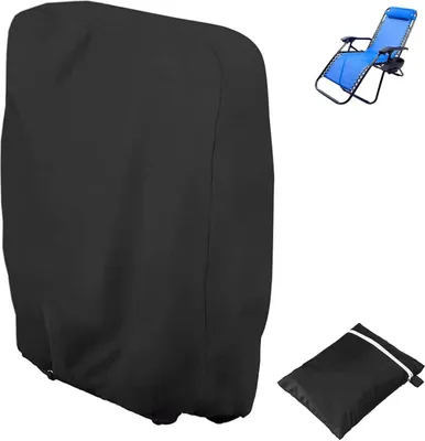 Image de Housse verte pour chaise pliante de jardin - Protection contre les intempéries - 1 pièce - Imperméable - Résistante aux UV
