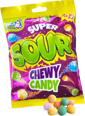 Obrázok produktu pre Super Sour Chewy Candy Kaubonbons 60 g