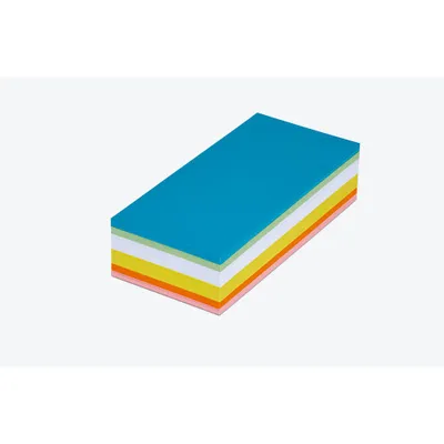 Immagine prodotto di MAUL Schede di moderazione rettangolari in carta 250 pezzi 20,5 x 9,5 x 0,02 cm giallo blu verde rosso arancione bianco