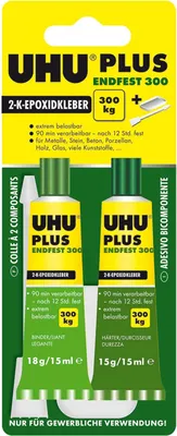 Produktbild von 1x UHU 2-Komponentenkleber 33g Plus endfest 300
