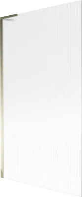 Produktbild von Mexen Next L Badewannenabtrennung 1-flügelig 100 x 150 cm, Streifen, Gold - 895-100-000-03-09-50