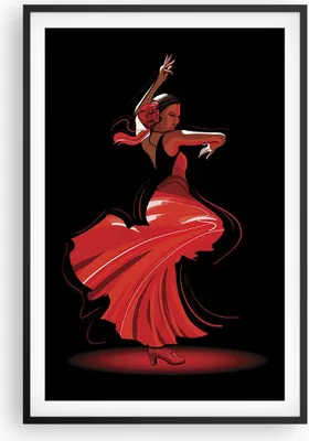 Produktbild von Gerahmtes Poster - Schwarzer Rahmen - Tanz Tänzer - 61x91,5 cm - Wand Bild - Wanddeko - Wandbilder - Kunstposter - Wandposter - Bilderrahmen - Bilder - Kunstdruck - Wandbild - P2BPA61x91-4121