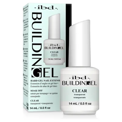 Produktbild von ibd Building Gel Clear, 1er Pack (14 ml) – USA – LED/UV Aufbaugel 2-in-1 für Nagelverlängerung