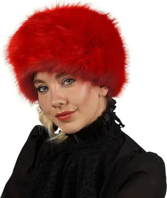 Produktbild von Pelzmütze rot