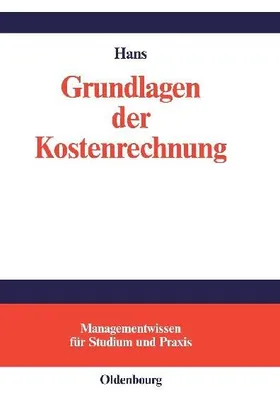 Produktbild von Grundlagen der Kostenrechnung