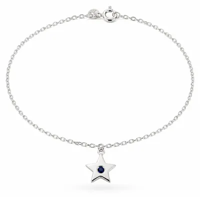 Produktbild von Fusskettchen Fusskette grosser Stern 925 Silber verstellbar Damen