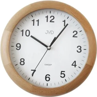 Obrázok produktu pre Nástenné hodiny JVD NS19020/68, 27cm hnedá